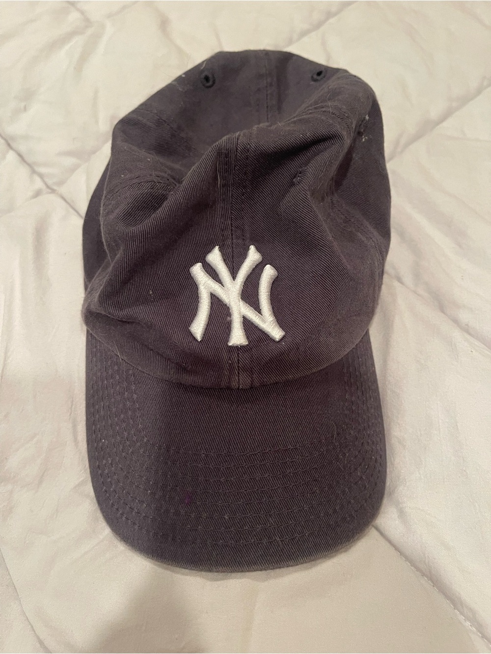 Classic Black Baseball Cap with White NY Emblem